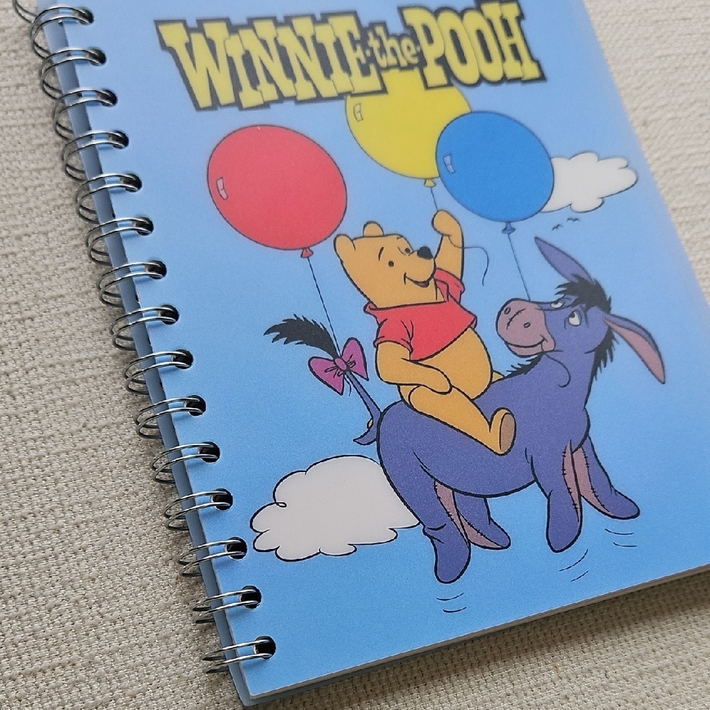 Disney Winnie the Pooh Blue Notebook with Balloons - Picture 9 of 13